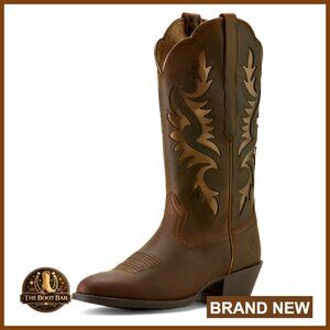 Western Boots with R Toe Design and ATS Technology